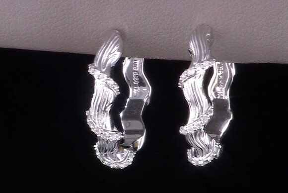 Christian james Jewelry - Christian James by Scott Grimes Sterling Silver Gemstone Hoop Earrings